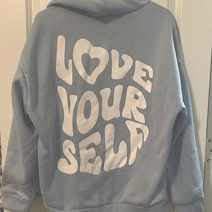 Baby blue sweatshirt